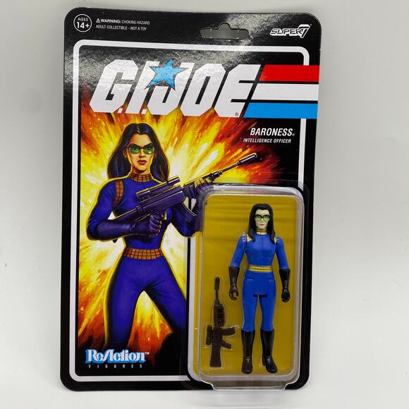 G.I. Joe Reaction Figures Baroness Intelligence Officer Super 7 New Sealed 2021 - Picture 2 of 5